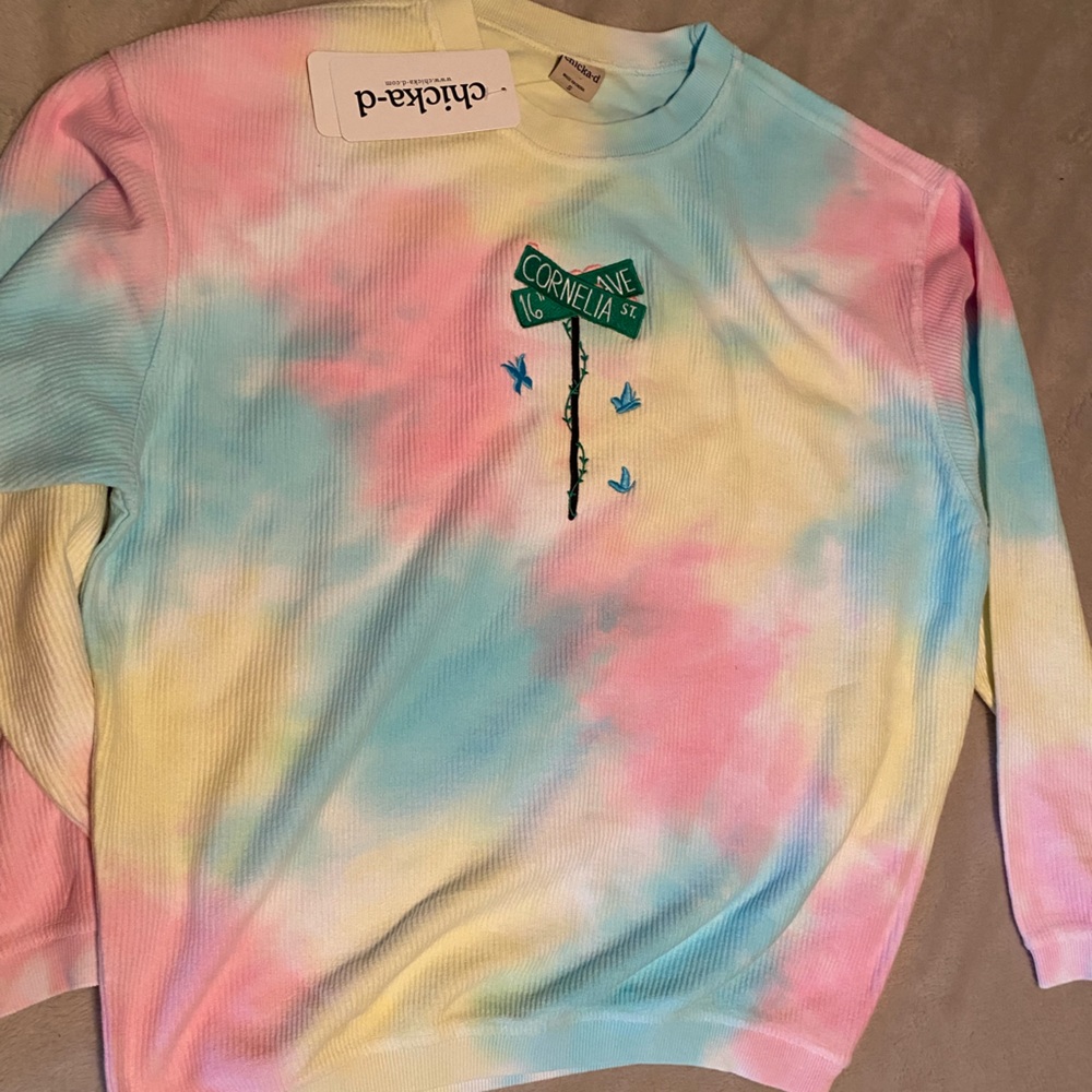 Fan-made tie dye Taylor Swift Cornelia Street merch size small